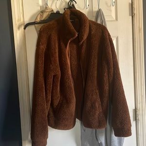 Forever 21 Brown Jacket Soft Puffy